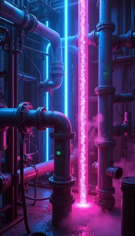 Free Neon Pipe Matrix Image - Cyberpunk, Neon, Pipes | Download at ...