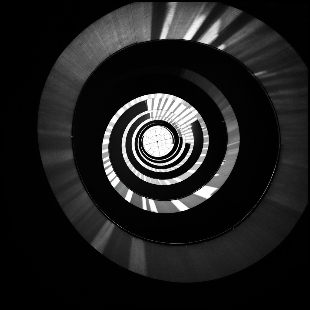 Free Spiraling Shadow Pattern Image - Spiral, Staircase, Architecture ...