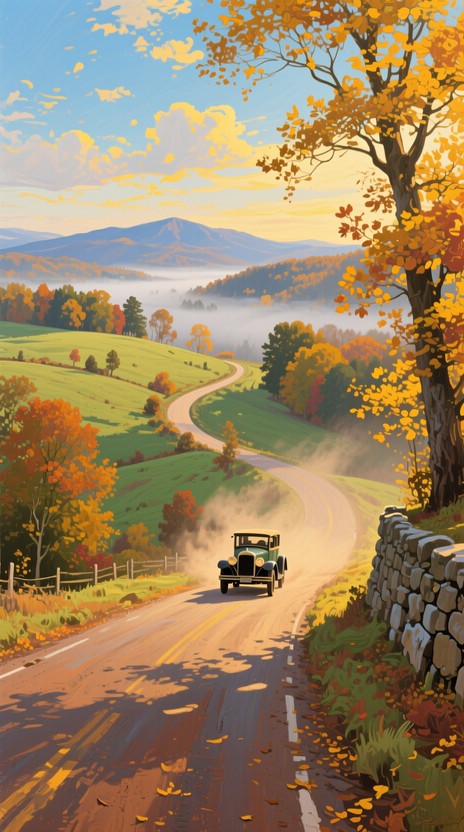 Free Autumn Road Journey Image - Autumn, Countryside, Vintage ...