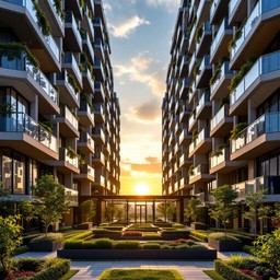 Free Luxury Sunset Apartments Image - Modern, Luxury, Sunset | Download ...