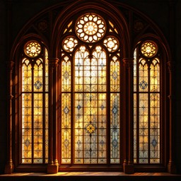 Secular Window Free Sacred Window Glowing Image - Gothic, Cathedral, Window | Download ...