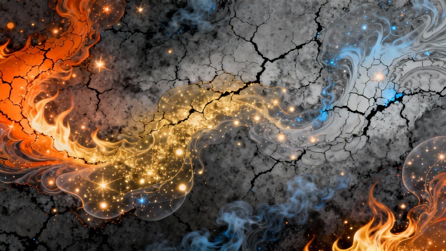 Free Blazing Ember Constellation Image - Abstract, Fractal, Flames ...