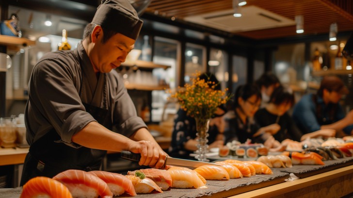 Free Sushi Chef Working Image - Sushi, Chef, Restaurant | Download at ...