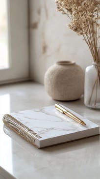 Pretty Notebook Setup Free Peaceful writing setup Image - Sunlight, Notebook, Wildflowers ...