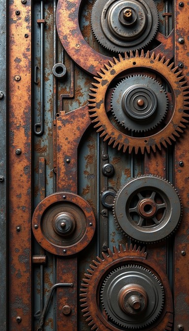 Gear Wear Patterns Free Mechanical Precision Art Image - Mechanical, Gears, Copper ...