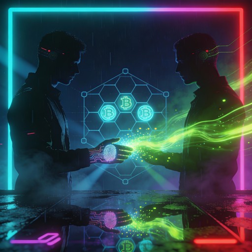 Neon Emcryption Free Cyberpunk Ransom Threat Image - Cyberpunk, Neon, Holographic ...