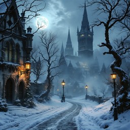 Free Gothic Winter Night Image - Gothic, Winter, Snow | Download at ...
