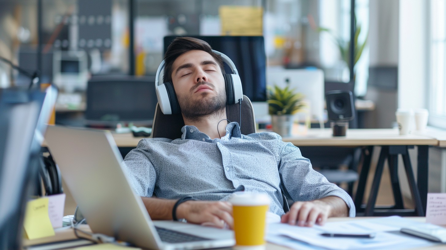 Free Napping Office Worker Image - Office, Napping, Worker | Download ...