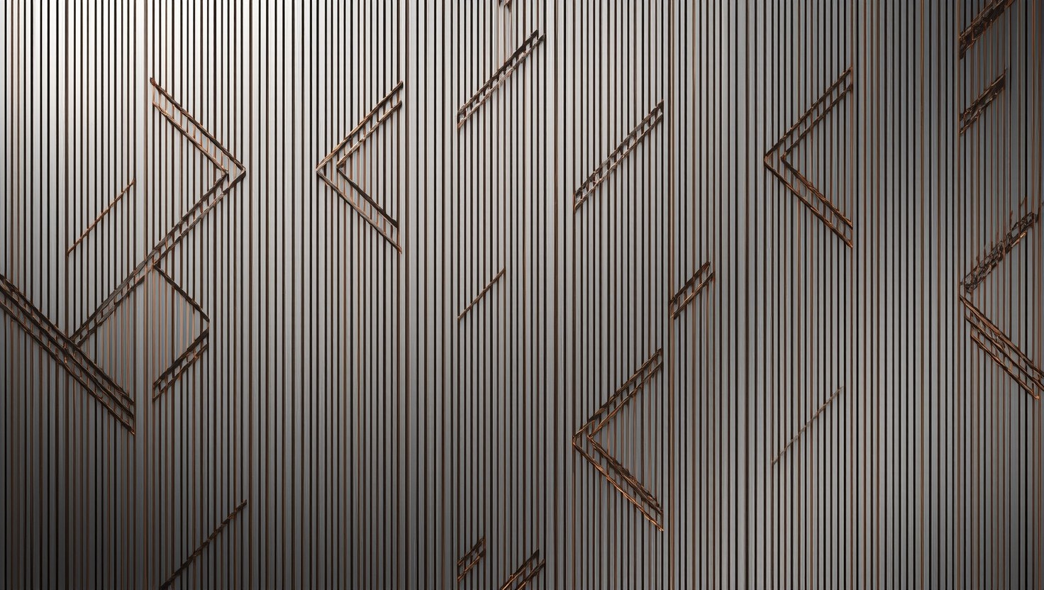 Free Metallic Geometric Design Image - Metallic, Geometric, Abstract ...