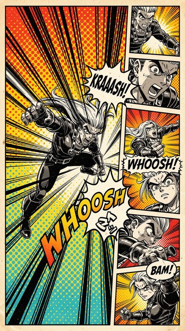 Free Explosive Comic Portrait Image - Comic, Dynamic, Explosion ...