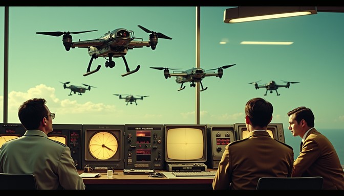 Free Drone Command Center Image - Drones, Surveillance, Vintage ...