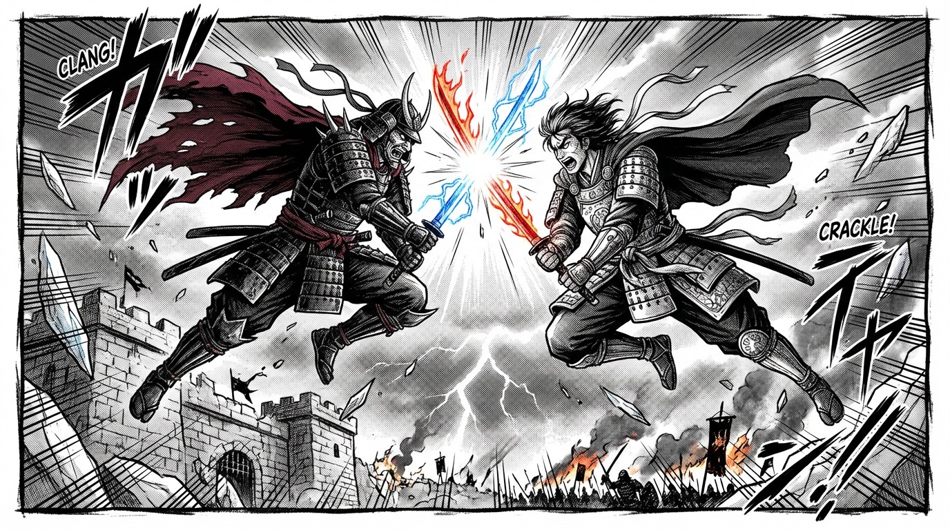 Free Epic Sword Clash Image - Manga, Samurai, Warriors | Download at ...