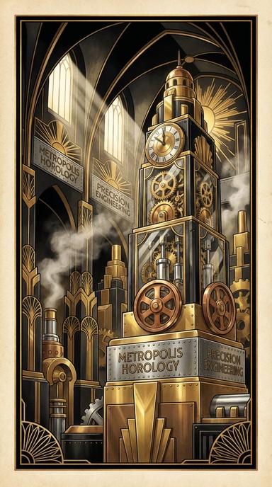 Free Gilded Clockwork Tower Image - Clockwork, Automaton, Gears ...
