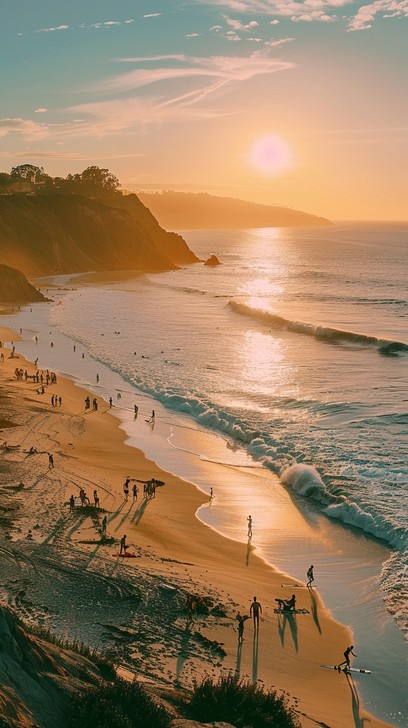 Free Sunset Beach Day Photo - Sunset, Beach, Ocean | Download at StockCake