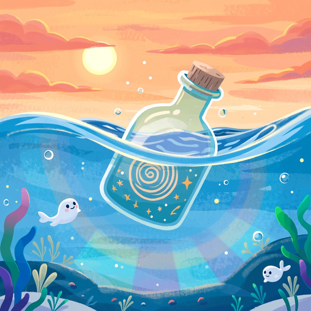 Free Magical Ocean Wishes Image - Bottle, Ocean, Magical | Download at ...