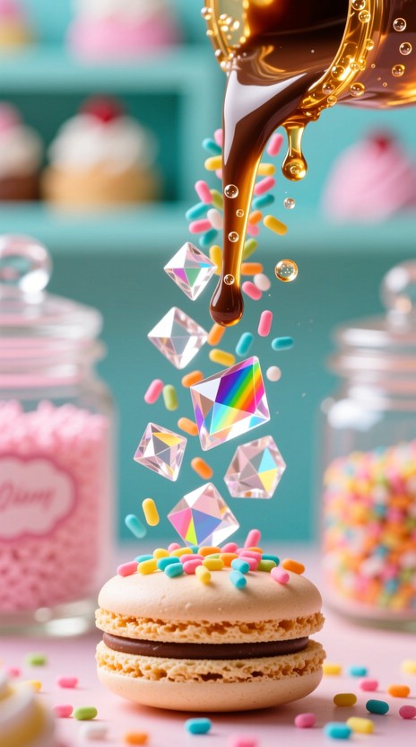 Sprinkle Action Image Free Sweet Colorful Shower Image - Sprinkles, Chocolate, Macaron ...