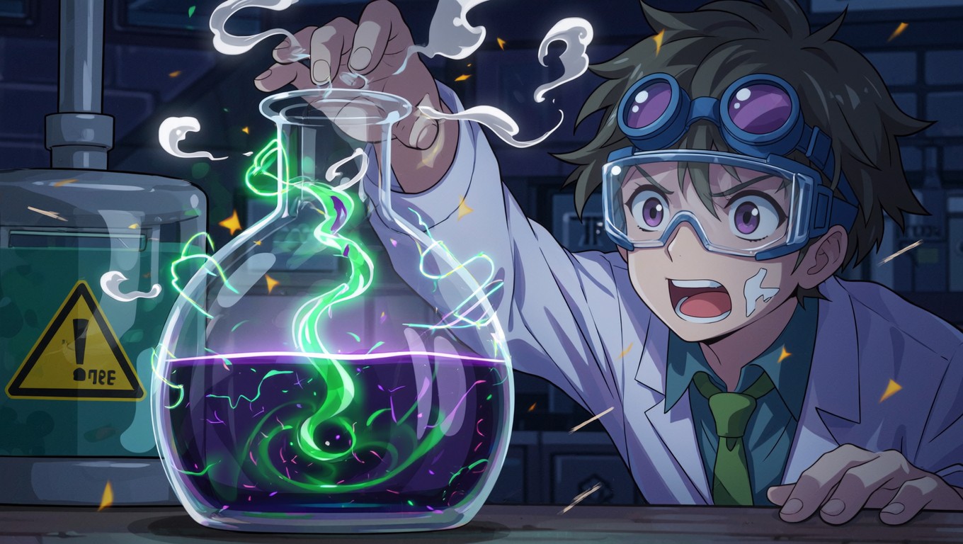 Anime Exploded Lab Free Toxic Potion Experiment Image - Anime, Manga, Laboratory ...