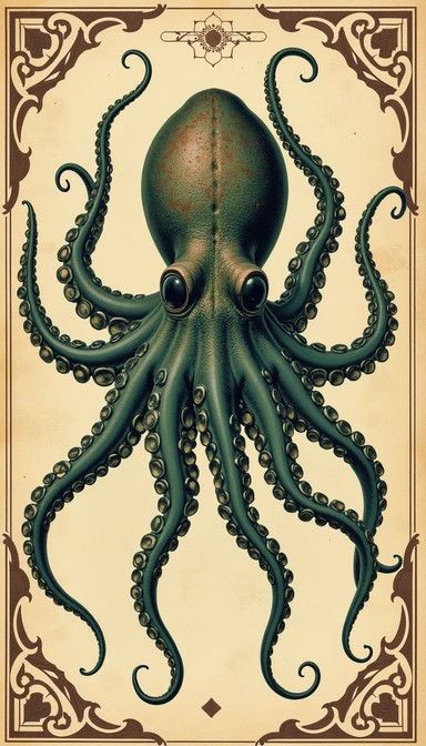 Free Vintage Octopus Illustration Image - Octopus, Cephalopod, Vintage ...