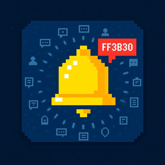 Yellow Color Notification Free Notification Bell Alert Photo - Notification, Bell, Pixel ...