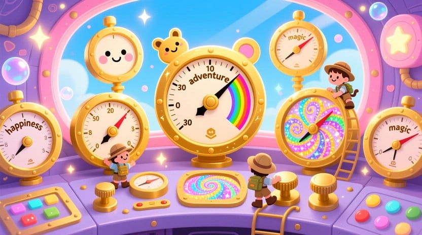 Free Magical Measurement Dashboard Photo Magical Gauges Whimsical