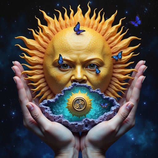 Free Cosmic Crystalline Divinity Image | Download at StockCake