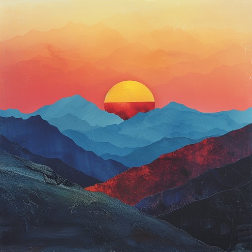 Free Sunset over mountains Image - Sunset, Mountains, Landscape ...