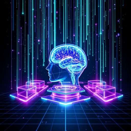 Free Digital Brain Interface Image - Cyberpunk, Brain, Holographic ...