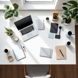 Free Minimalist Desk Setup Image - Workspace, Minimalist, Desk ...