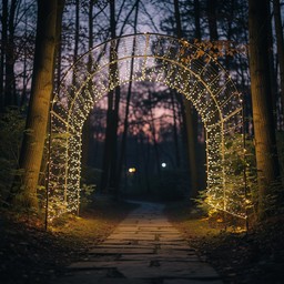 Free Enchanted Forest Gateway Image - Fairylights, Forest, Pathway ...