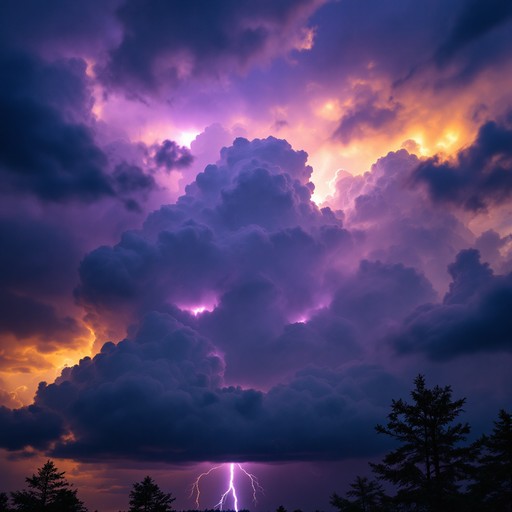 Free Purple Storm Lightning Image | Download at StockCake