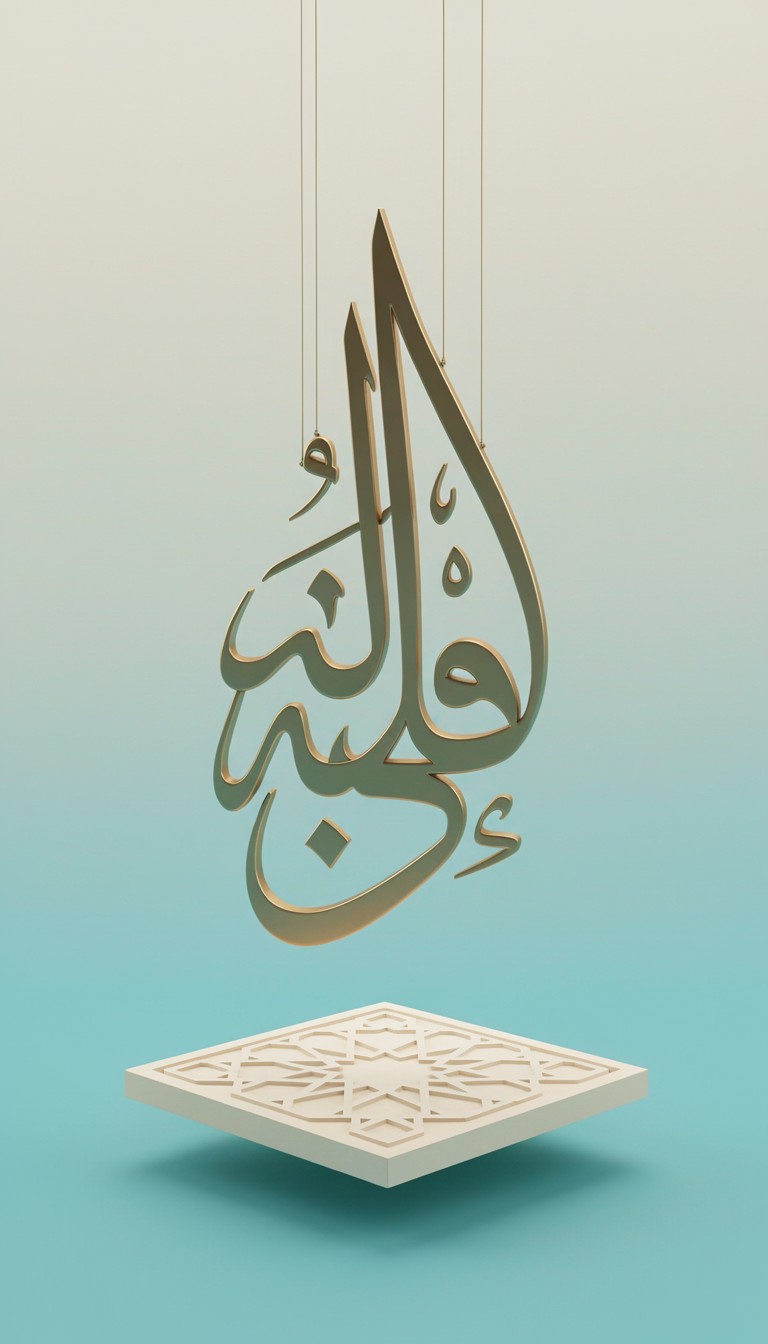 Free Elegant Islamic Typography Image - Calligraphy, 3d, Islamic ...