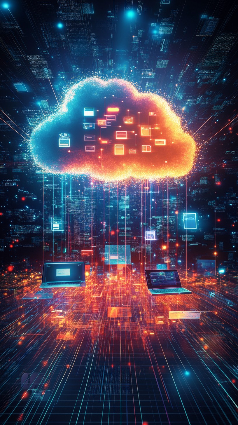 Download Digital cloud network Image - Digital, Cloud, Network | StockCake