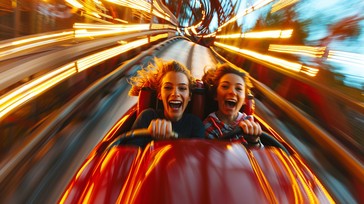 Exhilarating Rides Free Thrilling Roller Coaster Image - Roller Coaster, Amusement Park ...