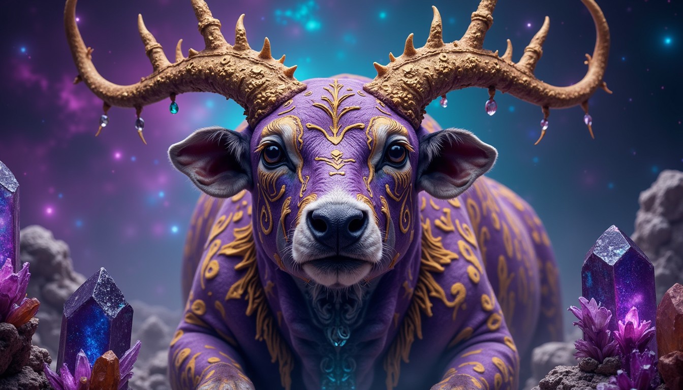 Free Cosmic Sacred Bull Image - Bull, Cosmic, Mystical | Download at ...