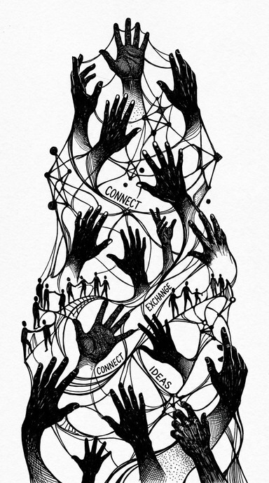 Hands Back Connect Free Hands Connect Together Image - Hands, Connection, Network ...