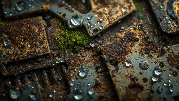 Contrasted Rust Free Rust And Rebirth Image - Rust, Moss, Technology | Download at ...