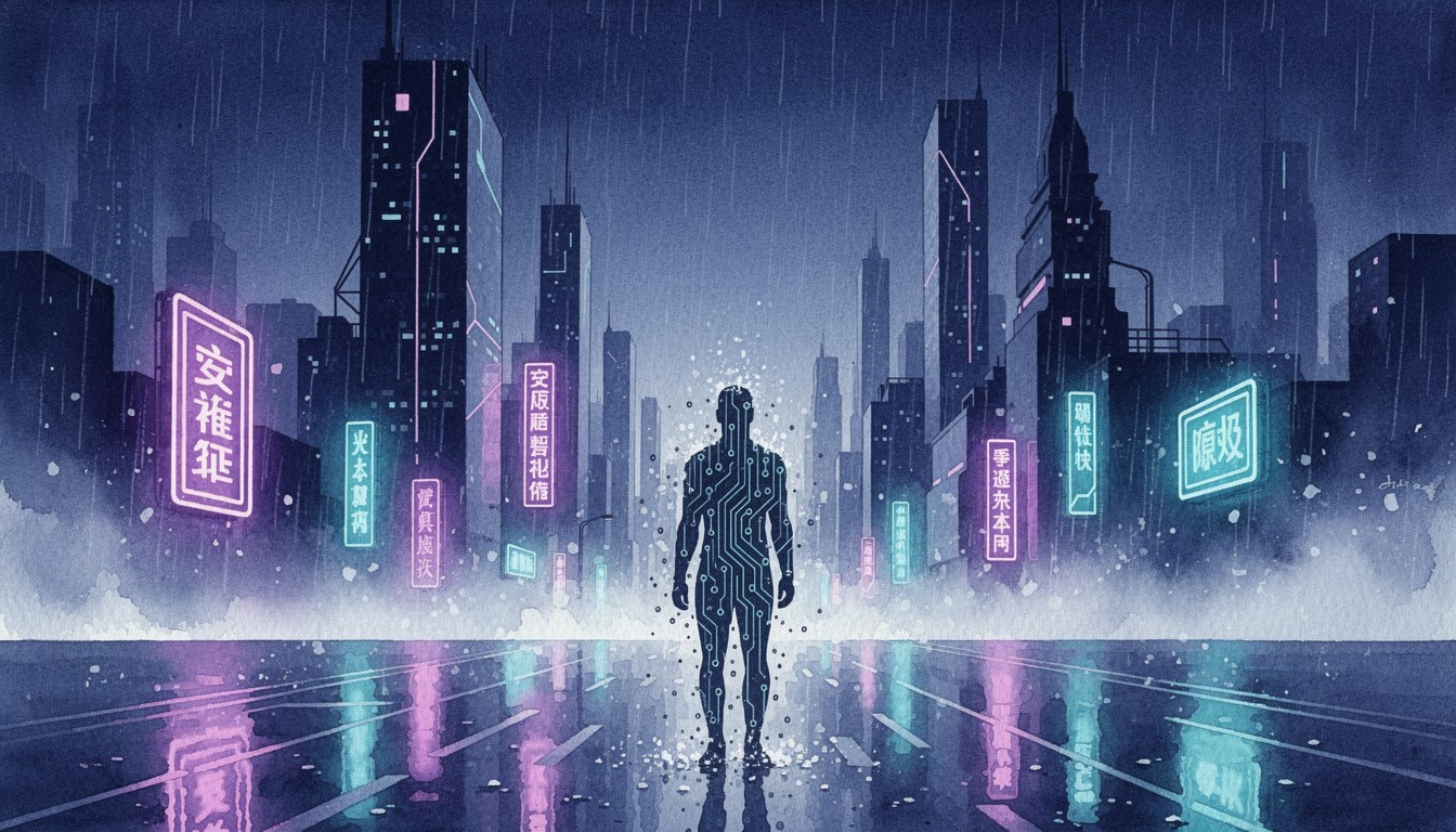 Free Neon Rain Dystopia Image - Cyberpunk, Watercolor, Neon | Download ...