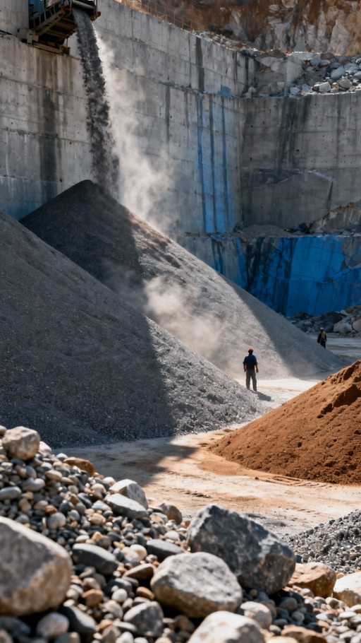 Free Mountain Quarry Operation Image - Quarry, Mountains, Digger ...
