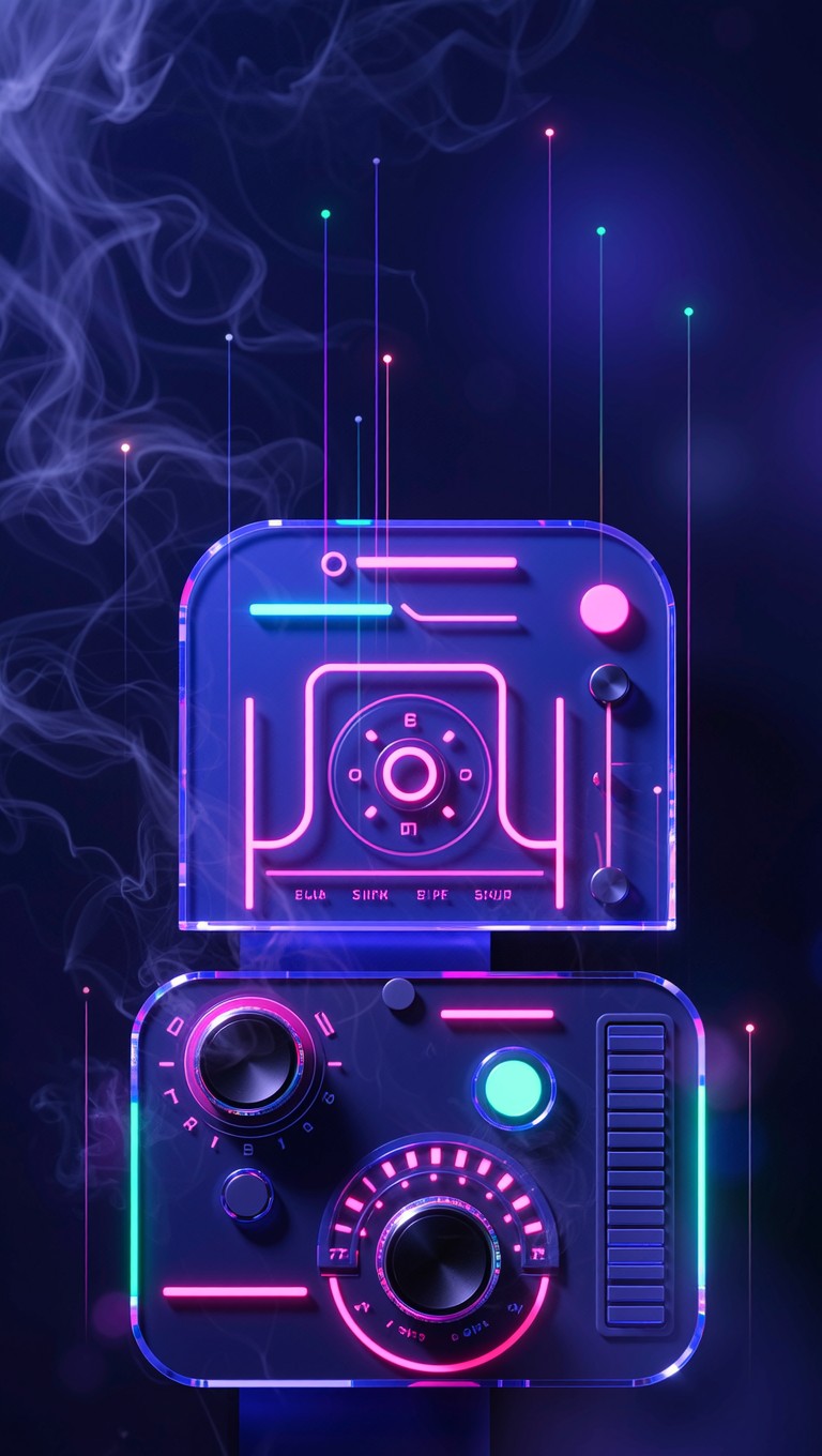 Free Neon Control Interface Image - Neon, Cyberpunk, Futuristic ...