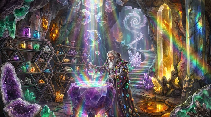 Wizard Magic Crystal Free Crystal Wizard Robot Image - Crystal, Wizard, Robot | Download at ...