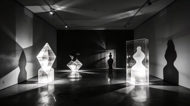 Geometric Capture Light Free Luminous Geometric Forms Image - Abstract, Sculpture, Gallery ...