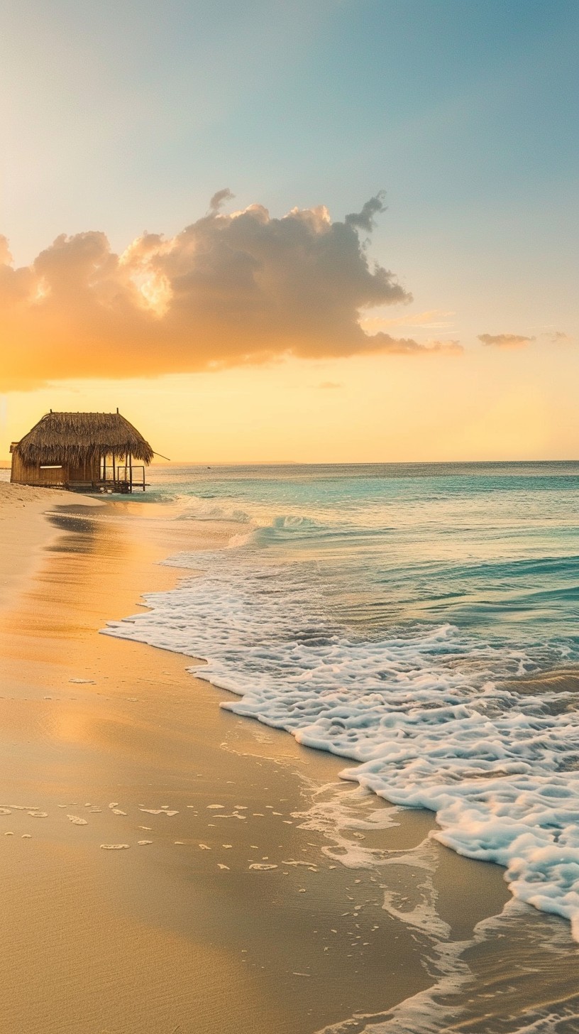 Free Sunset Beach Serenity Image - Beach, Sunset, Ocean | Download at ...