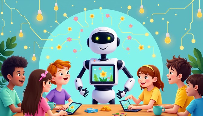 Robo Learning Tablets Free Future Learning Circle Image - Robot, Children, Education ...