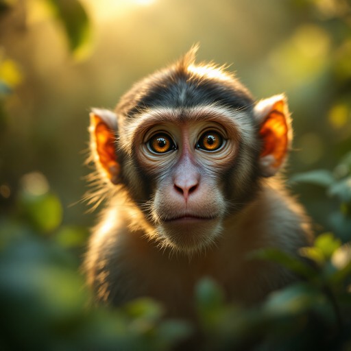 Contemplative Monkey Free Sunlit Jungle Wisdom Image - Monkey, Primate, Jungle | Download at ...
