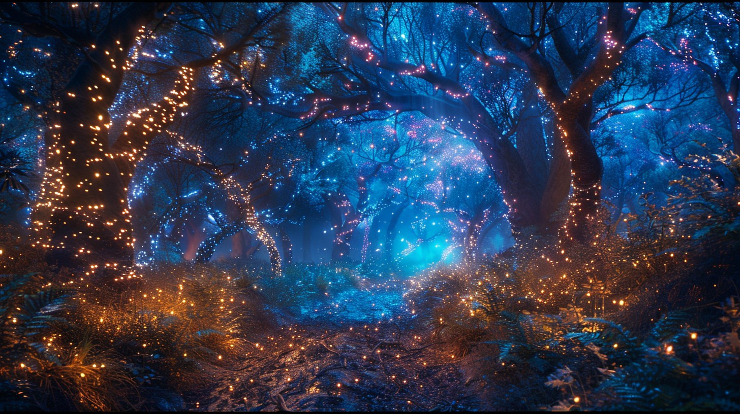 Free Enchanted Forest Scene Image - Forest, Enchanting, Mystical ...