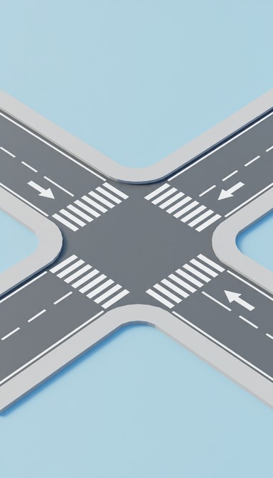 Free Pixel Art Intersection Image - Intersection, Crossroads, Pixel ...