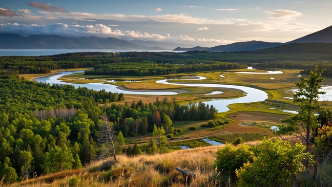Wilderness Ribe Free Twilight River Wilderness Image - Wilderness, River, Forest ...