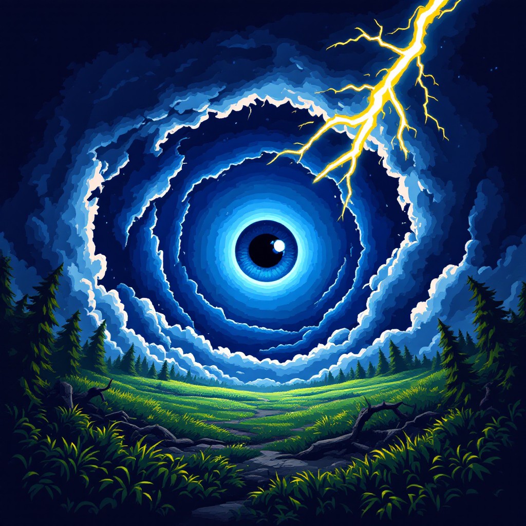 Free Pixel Storm Vortex Image - Storm, Pixel, Lightning | Download at ...