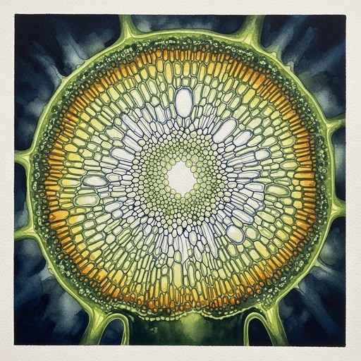 Free Illuminated Plant Cell Image - Botanical, Cellular, Microscopic ...
