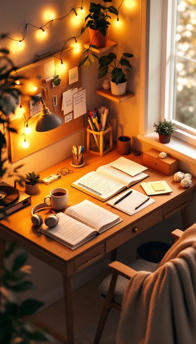 Free Cozy Study Corner Image - Study, Desk, Cozy | Download at StockCake